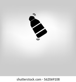 Bar shaker icon on gray background