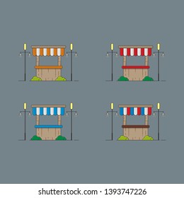 bar shop vector, buildings, etc