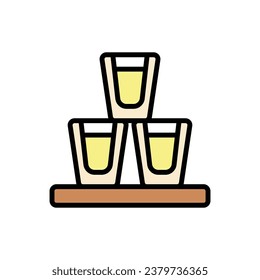 Ilustración del vector de iconos de las tomas de barras