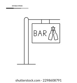 Diseño de vectores de iconos de cartelera.