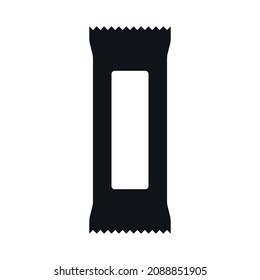 Bar simple black vector icon.