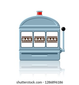 Bar slot machine icon vector illustration