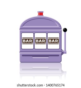 Bar slot machine icon vector illustration