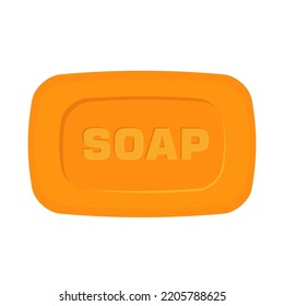 bar of soap flat vector illustration logo icon clipart