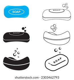 bar soap icon vector illustration symbol design