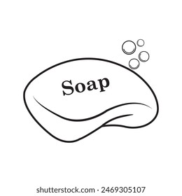 Bar soap icon vector illustration symbol design