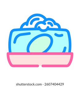bar soap sustainable beauty color icon vector. bar soap sustainable beauty sign. isolated symbol illustration