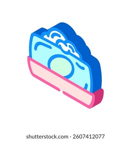 bar soap sustainable beauty isometric icon vector. bar soap sustainable beauty sign. isolated symbol illustration