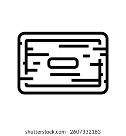 bar soap sustainable beauty line icon vector. bar soap sustainable beauty sign. isolated contour symbol black illustration
