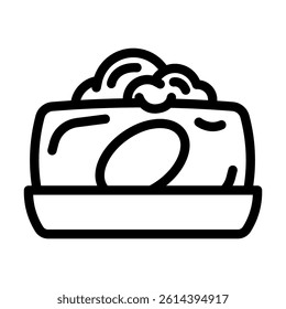 bar soap sustainable beauty line icon vector. bar soap sustainable beauty sign. isolated contour symbol black illustration