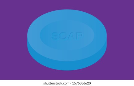 Bar Soap Vector Illustration. Isolated on white