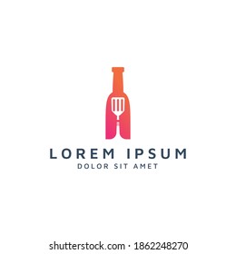 Logo-Design mit negativem Leerzeichen