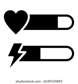 Bar Stats Simple Vector Icon Collection