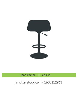 Bar stool icon design element logo template vector eps10