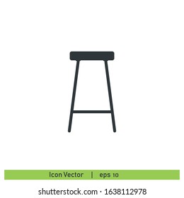 Bar stool icon design element logo template vector eps10