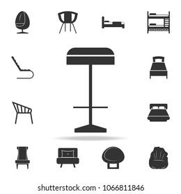 bar stool icon. Detailed set of furniture icons. Premium quality graphic design. One of the collection icons for websites web design mobile app on white background