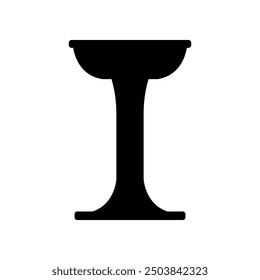Icono de taburete de bar ilustrado sobre fondo