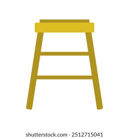 Bar stool icon illustrated on background