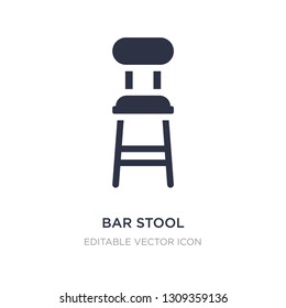 bar stool icon on white background. Simple element illustration from Buildings concept. bar stool icon symbol design.