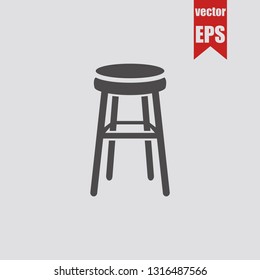 Bar Stool icon.Vector illustration.