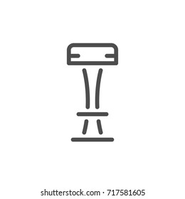 Bar stool line icon