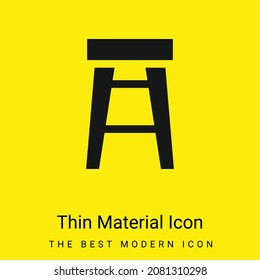 Barra Herramienta icono de material amarillo brillante mínimo
