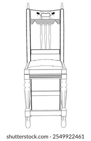 Taburete de bar icono lineal perfecto. Ilustración personalizable de arte lineal. Club nocturno, establecimiento de bebidas, muebles de pub. Dibujo de contorno aislado de Vector