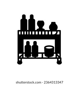 Bar Table icon in vector. Logotype