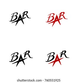 Bar - text for your signboard or logo.
