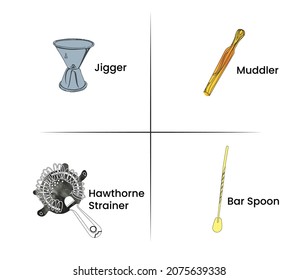 bar tool illustration in vector art style