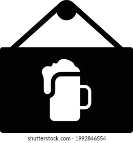 bar vector glyph flat icon