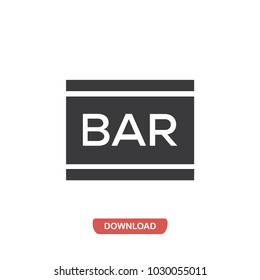 Bar vector icon