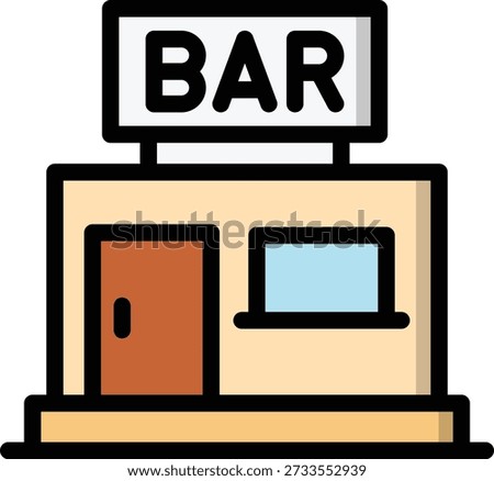 Bar Vector Icon Design Illustration