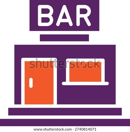 Bar Vector Icon Design Illustration