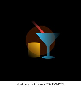 Bar. Vector icon in gradient style