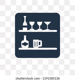 Bar vector icon isolated on transparent background, Bar transparency concept can be used web and mobile