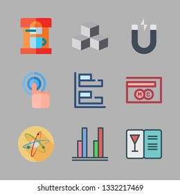 bar vector icon set