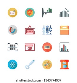 bar vector icon set