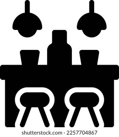 bar Vector illustration on a transparent background. Premium quality symmbols. Glyphs vector icons for concept and graphic design.