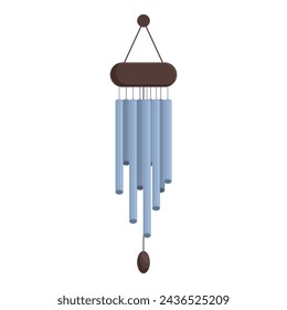 Bar wind chime icon cartoon vector. Vacation morning. Summer glory