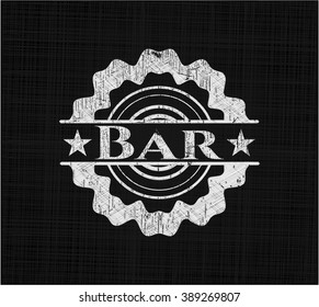 Barra escrita con textura de pizarra
