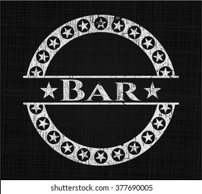 Bar written on a blackboard