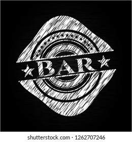 Bar written on a chalkboard