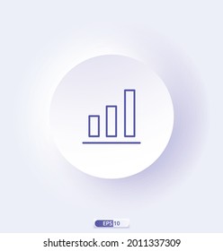 bar_chart icon. e-commerce icons. Сollection of web icons for online store, such as discounts, delivery, contacts, payment, app store, shopping cart. 