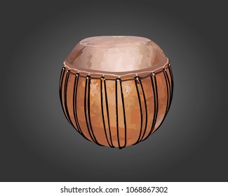 The bara (also called bendré) is a spherical hand drum with a body made from a dried gourd or calabash, used in West Africa (primarily Burkina Faso, Côte d’Ivoire and Mali).