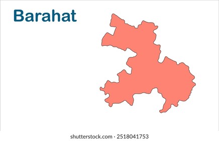 Mapa da subdivisão de Barahat, Distrito de Banka, Estado de Bihar, República da Índia, Governo de Bihar, território indiano, Índia Oriental, política, aldeia, turismo