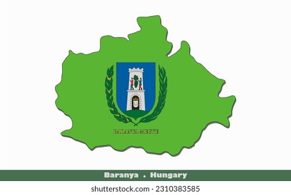 Baranya Flag - County of Hungary