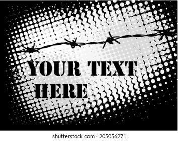 barb wire background