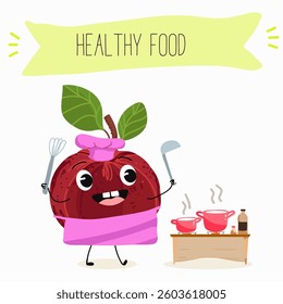 Barbados cherry Red acerola cherry fruits. Natural vitamin antioxidant detox food collection. Vector hand drawn illistration.