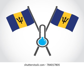 Barbados Emblem Low Temperature
